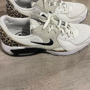 Nike Women's White and Leopard Sneakers